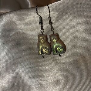 Silver Cat Earrings